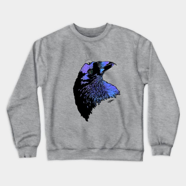 Three-Eyed Raven Crewneck Sweatshirt by Indi Martin